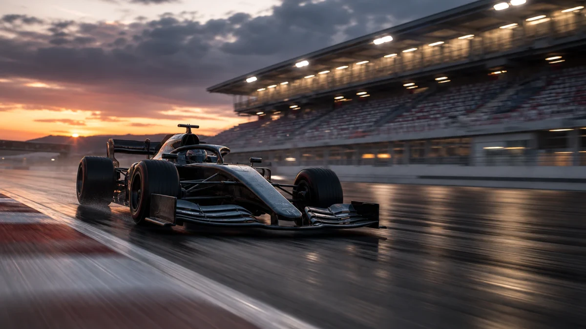 Motorsportmiljö som illustrerar f1 schedule