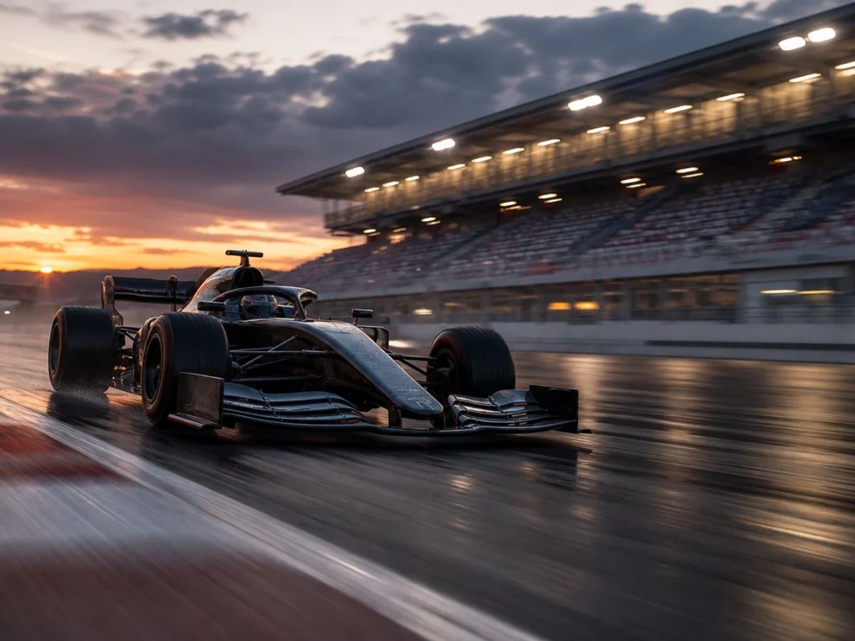Motorsportmiljö som illustrerar formel 1