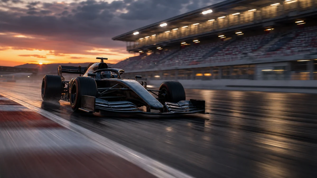 Motorsportmiljö som illustrerar max verstappen