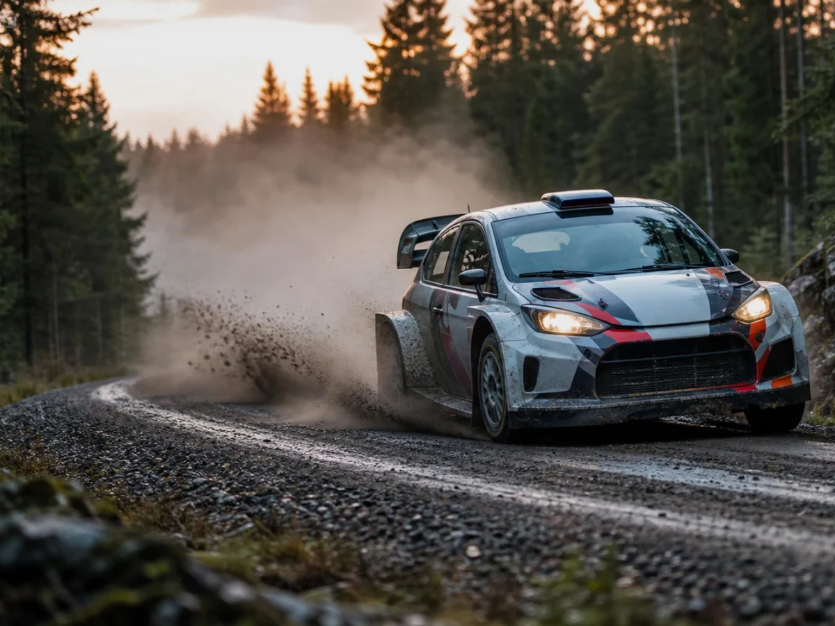 Motorsportmiljö som illustrerar oliver solberg