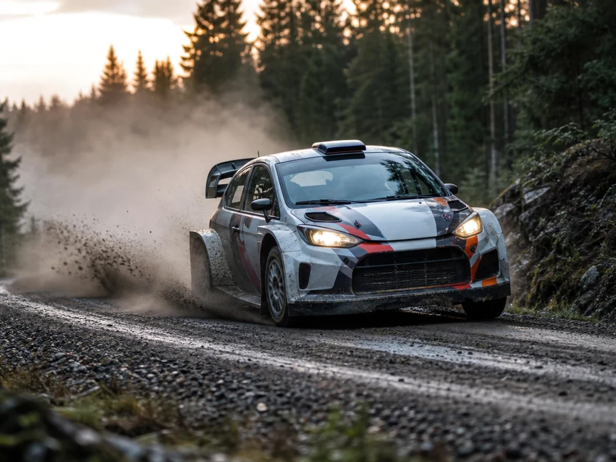 Motorsportmiljö som illustrerar rally vm